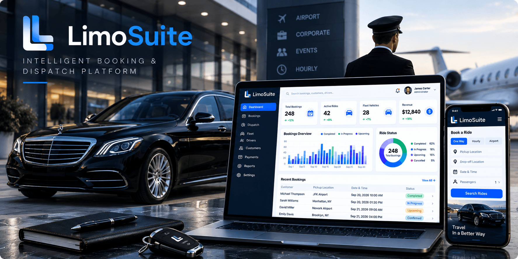 LimoSuite — Intelligent Booking & Dispatch Platform project by Zaptal